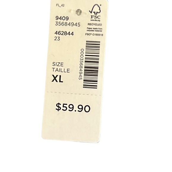 Hyba Women's Leggings XL Charcoal Gray French Terry Legging - Picture 8 of 13